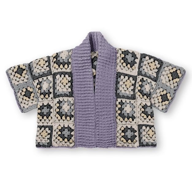 Tutorial on crochet Kimono Cardigan