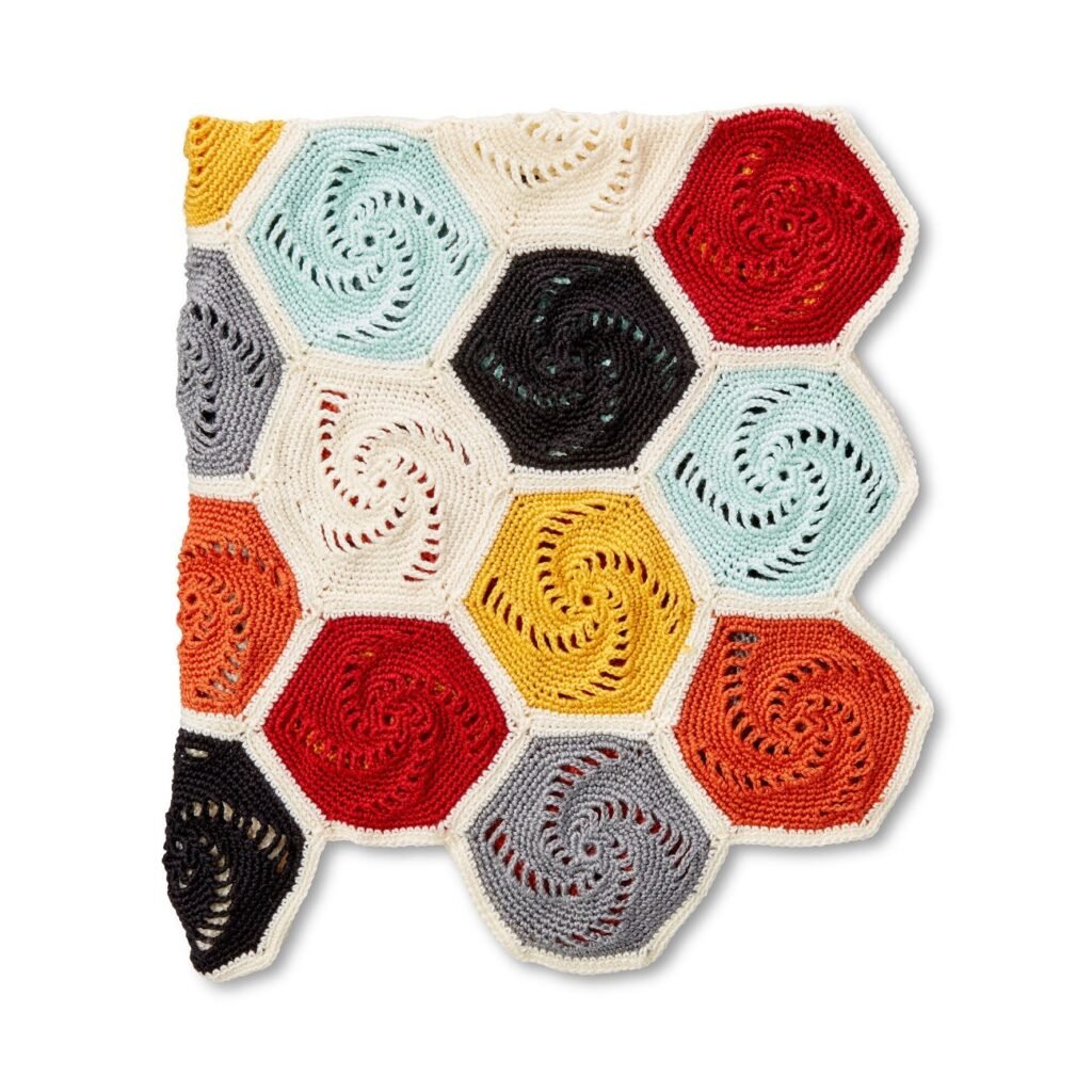 Hexagonal Crocheted Blanket